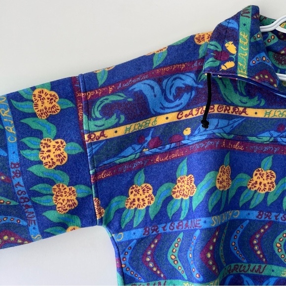 Vintage 1990s Samsousan Australia Cities Quarter Zip Pullover - Picture 2 of 13